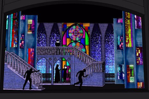 Sister Act Rental Premium Set renderings pictures Fourth Wall Scenic